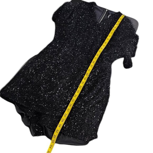 Smash + Tess x Hilary Duff Tinsel Festive Romper, V-Neck, Lined, Black, Size M - Picture 5 of 11